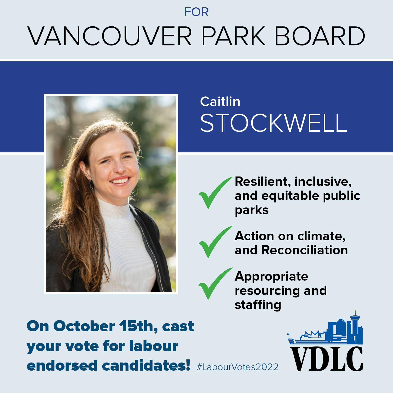 On October 15th, vote labour endorsed for Vancouver Park Board ...